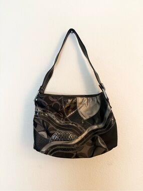 🖤 vintage Y2K rosetti patchwork hobo purse